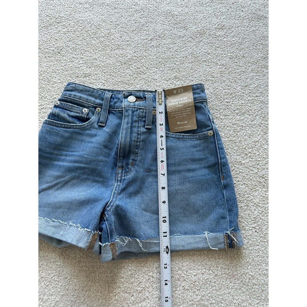 NWT Madewell Women's Curvy High-Rise Denim Shorts Size 23 - Picture 7 of 7